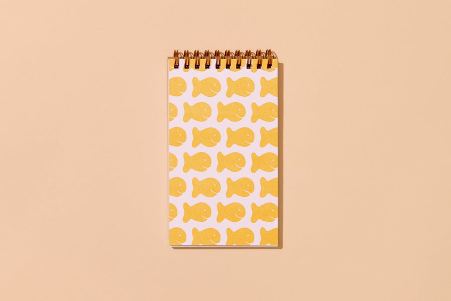 Goldfish Crackers Pocket Notebook-Spiral Notebooks-And Here We Are