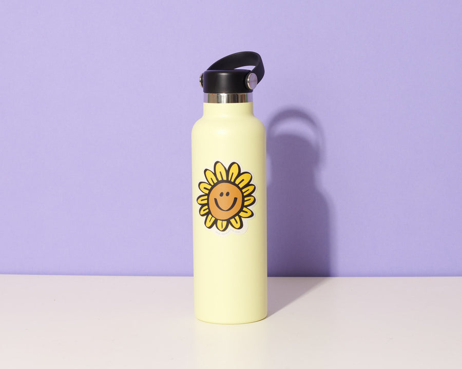 Bottle Painting Ideas Hydro Flask With Sunflowers Happy Sunflower