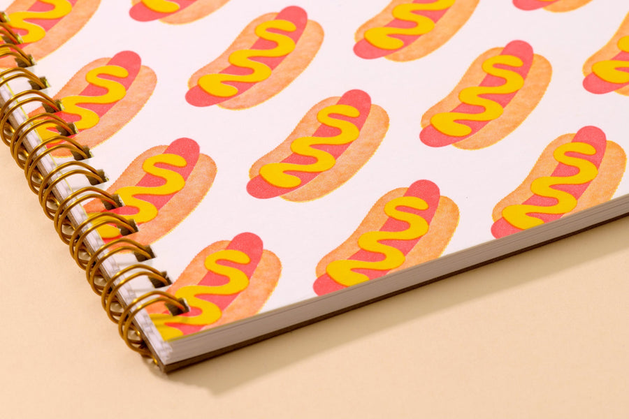 Hot Dogs A5 Notebook-Spiral Notebooks-And Here We Are