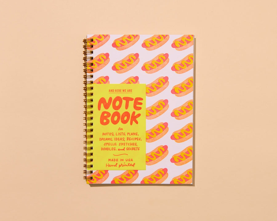 Hot Dogs A5 Notebook-Spiral Notebooks-And Here We Are