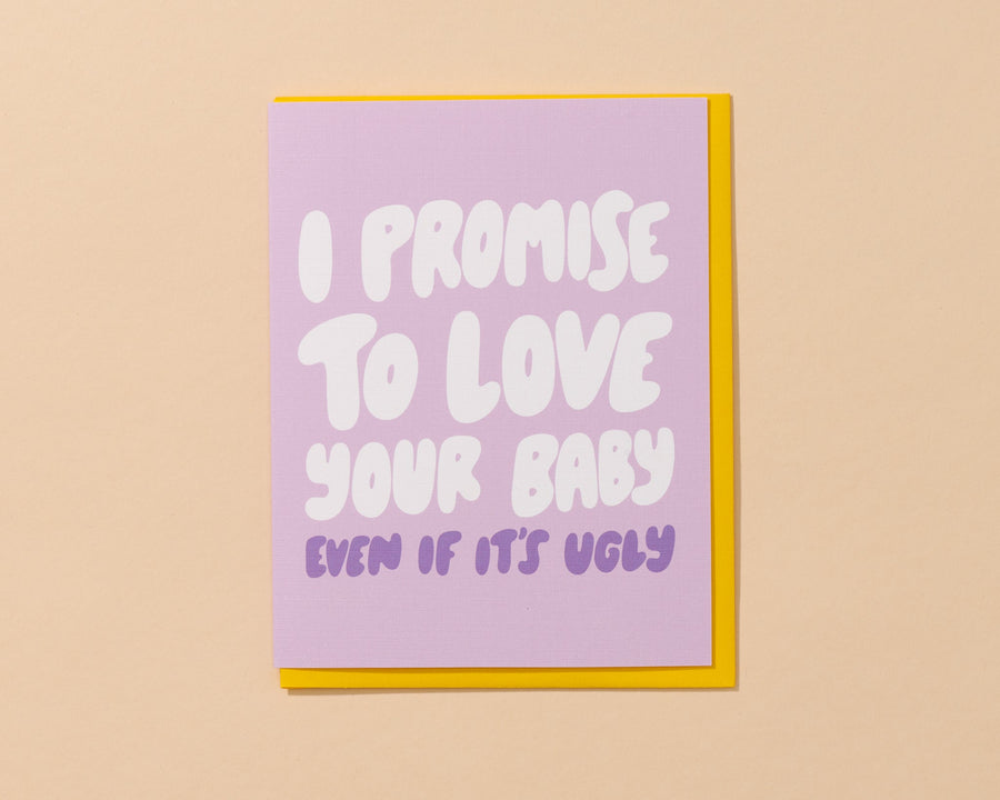 I Promise To Love Your Baby Card-Greeting Cards-And Here We Are
