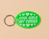PVC Keychain by Your Gal Kiwi—Cool Girls Hit Curbs (Funny)-PVC Keychains-And Here We Are