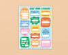 Book Plate Sticker Sheet by Your Gal Kiwi—Kids/Young Readers-Book Plates-And Here We Are