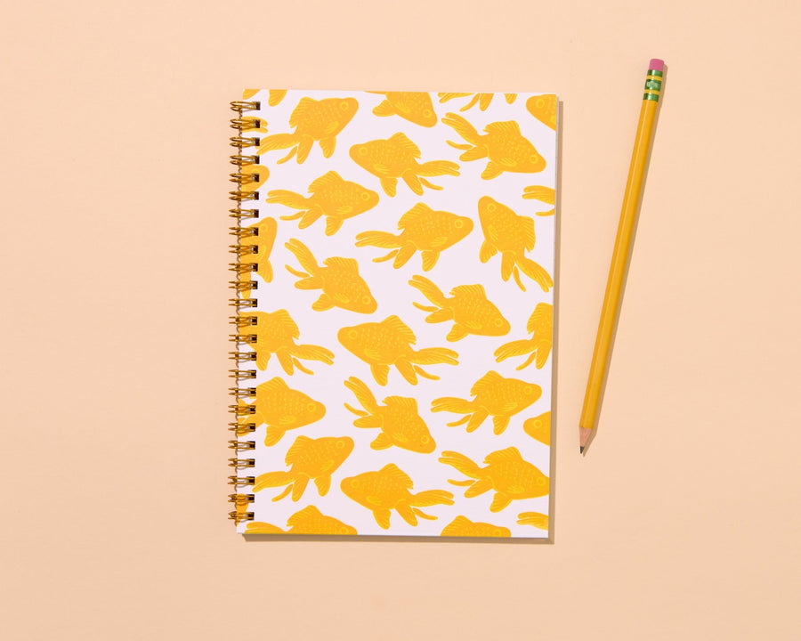 Koi Goldfish A5 Notebook-Spiral Notebooks-And Here We Are