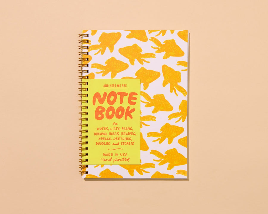 Koi Goldfish A5 Notebook-Spiral Notebooks-And Here We Are