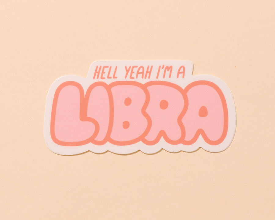 Libra Zodiac Sticker-Stickers-And Here We Are