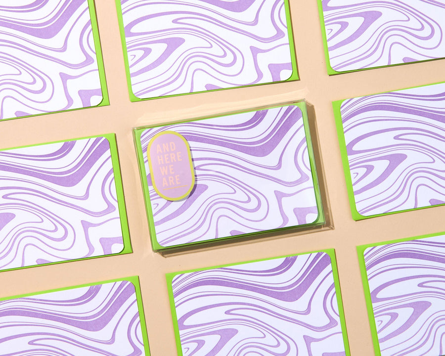 Marble Swirl Notecard Set-Notecard Set-And Here We Are