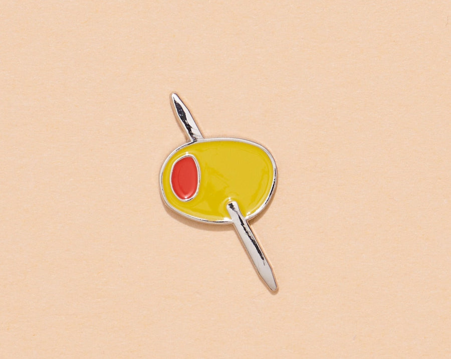 Martini Olive Pin-Enamel Pins-And Here We Are