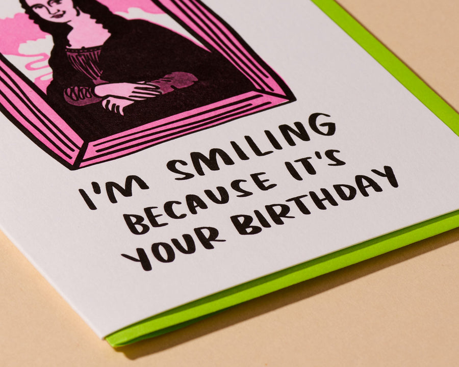 Mona Lisa Birthday Card-Greeting Cards-And Here We Are