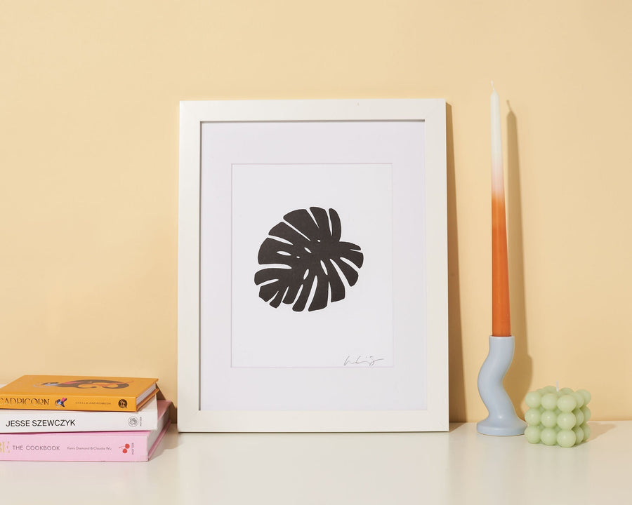 Monstera Leaf 8x10 Art Print-Art Prints-And Here We Are