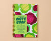 Letterpress A5 Lined Spiral Notebook—Cabbage Patch-Spiral Notebooks: A5-And Here We Are