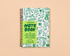 Letterpress A5 Spiral Notebook—Dinner Party (Icons, Modern)-Spiral Notebooks-And Here We Are