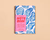 Letterpress A5 Spiral Notebook—Oyster (Seafood Beach Summer)-Spiral Notebooks-And Here We Are