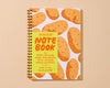 Letterpress A5 Lined Spiral Notebook—Potato (Vegetable)-Spiral Notebooks: A5-And Here We Are
