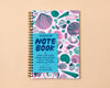 Letterpress A5 Spiral Notebook—Shell Pattern (Beach, Summer)-Spiral Notebooks-And Here We Are