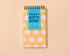 Letterpress Small Spiral Notebook—Pink Shells (Summer)-Spiral Notebooks-And Here We Are