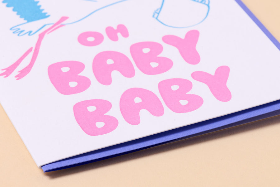 Oh Baby Baby Stork Card-Greeting Cards-And Here We Are