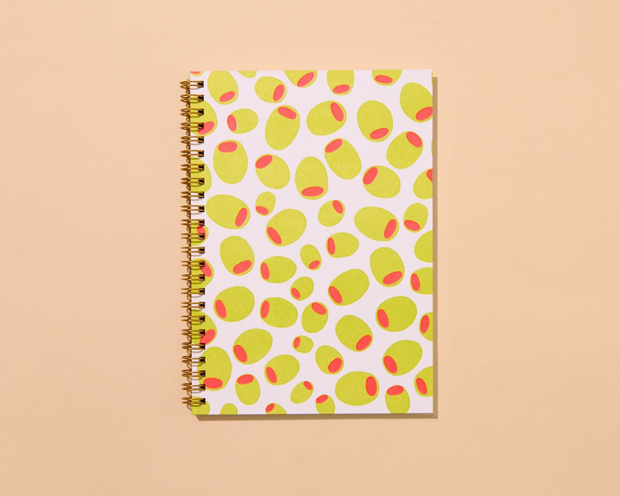 Olives A5 Notebook-Spiral Notebooks-And Here We Are