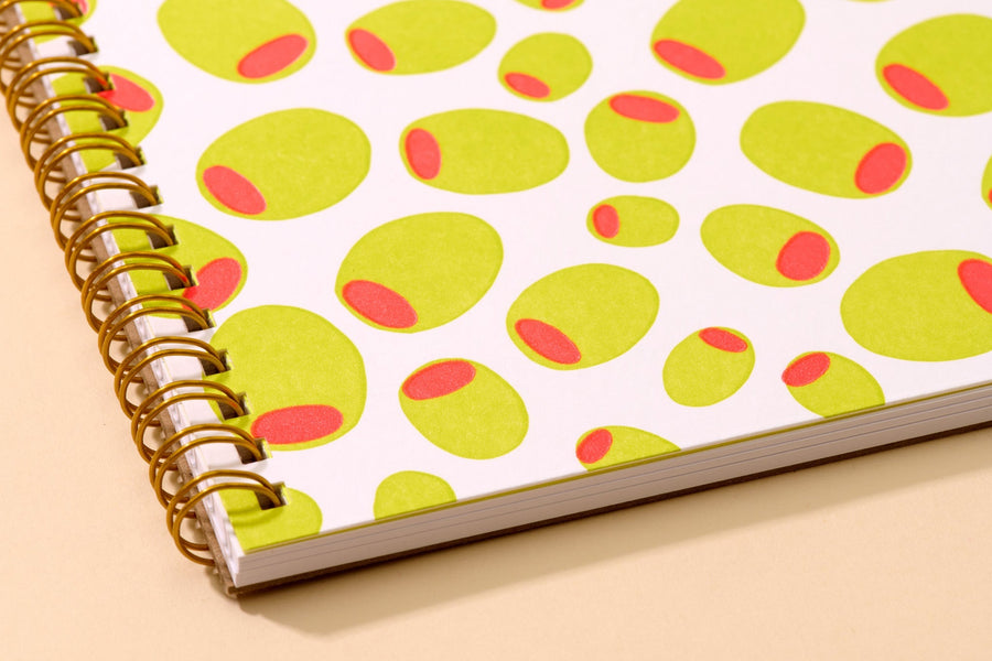 Olives A5 Notebook-Spiral Notebooks-And Here We Are