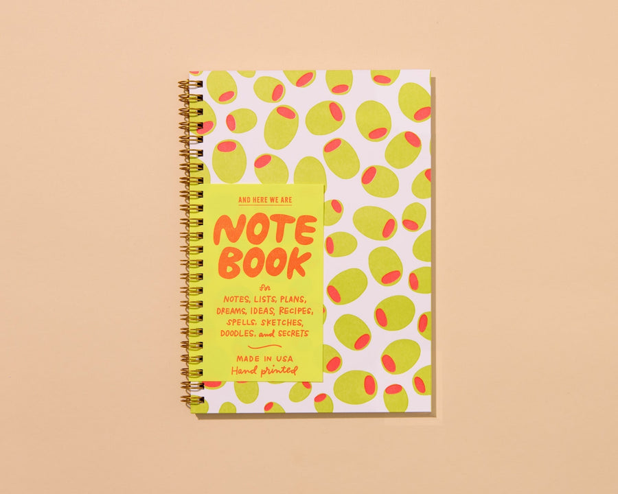 Olives A5 Notebook-Spiral Notebooks-And Here We Are