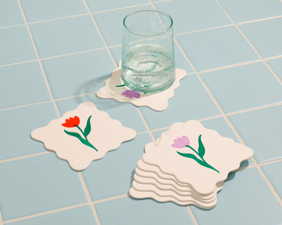 Printemps Coaster Set (8)-Coasters-And Here We Are