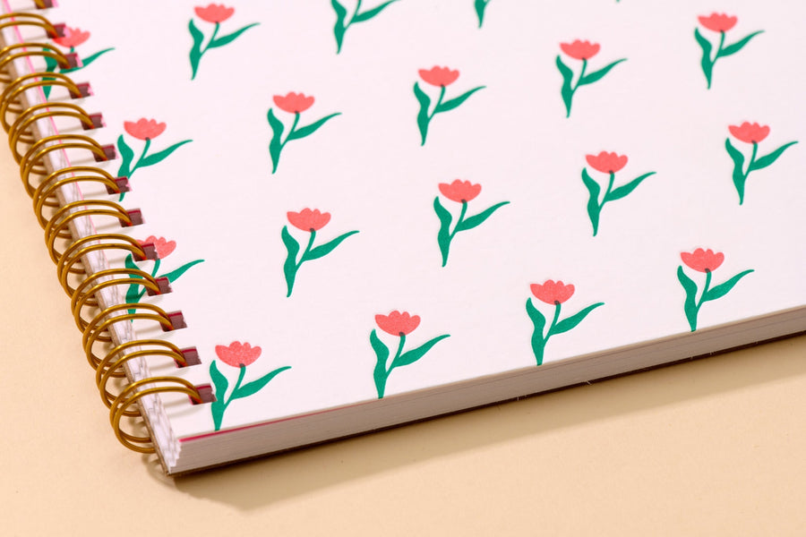 Printemps Tulip A5 Notebook-Spiral Notebooks-And Here We Are