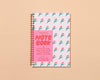 Letterpress A5 Spiral Notebook—Tulip Pattern (Modern Floral)-Spiral Notebooks-And Here We Are