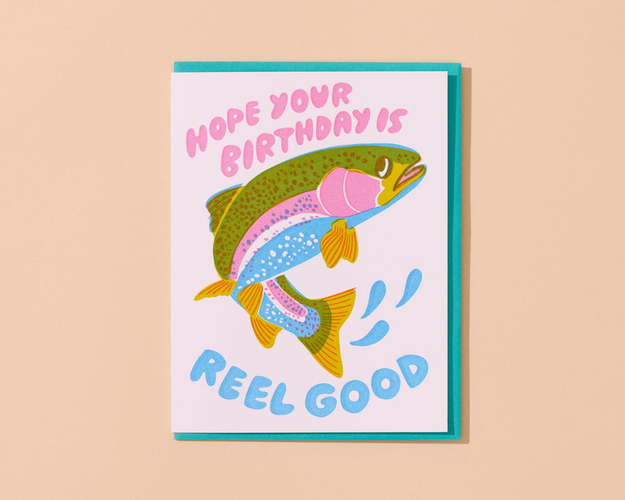 Reel Good (Trout) Birthday Card-Greeting Cards-And Here We Are