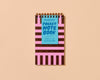 Letterpress Small Spiral Notebook—Riviera Stripe (Modern)-Spiral Notebooks-And Here We Are