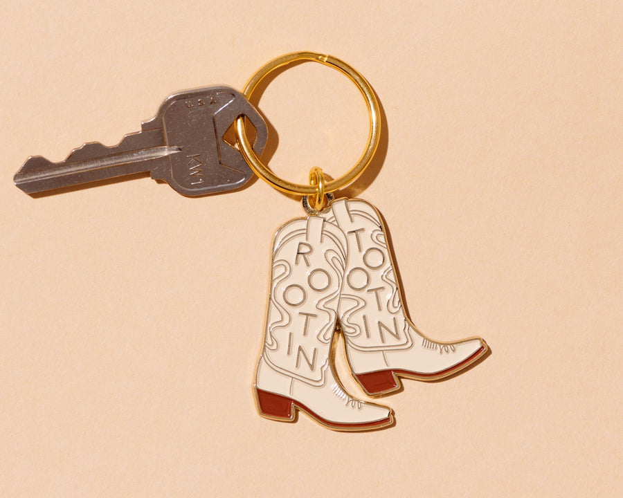 Rootin' Tootin' Keychain-Enamel Keychains-And Here We Are
