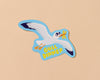 Vinyl Sticker—Gull Dinner (Seagull, Coastal)-Stickers-And Here We Are