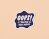 Holographic Vinyl Sticker by Your Gal Kiwi—Oops New Hobby-Stickers-And Here We Are