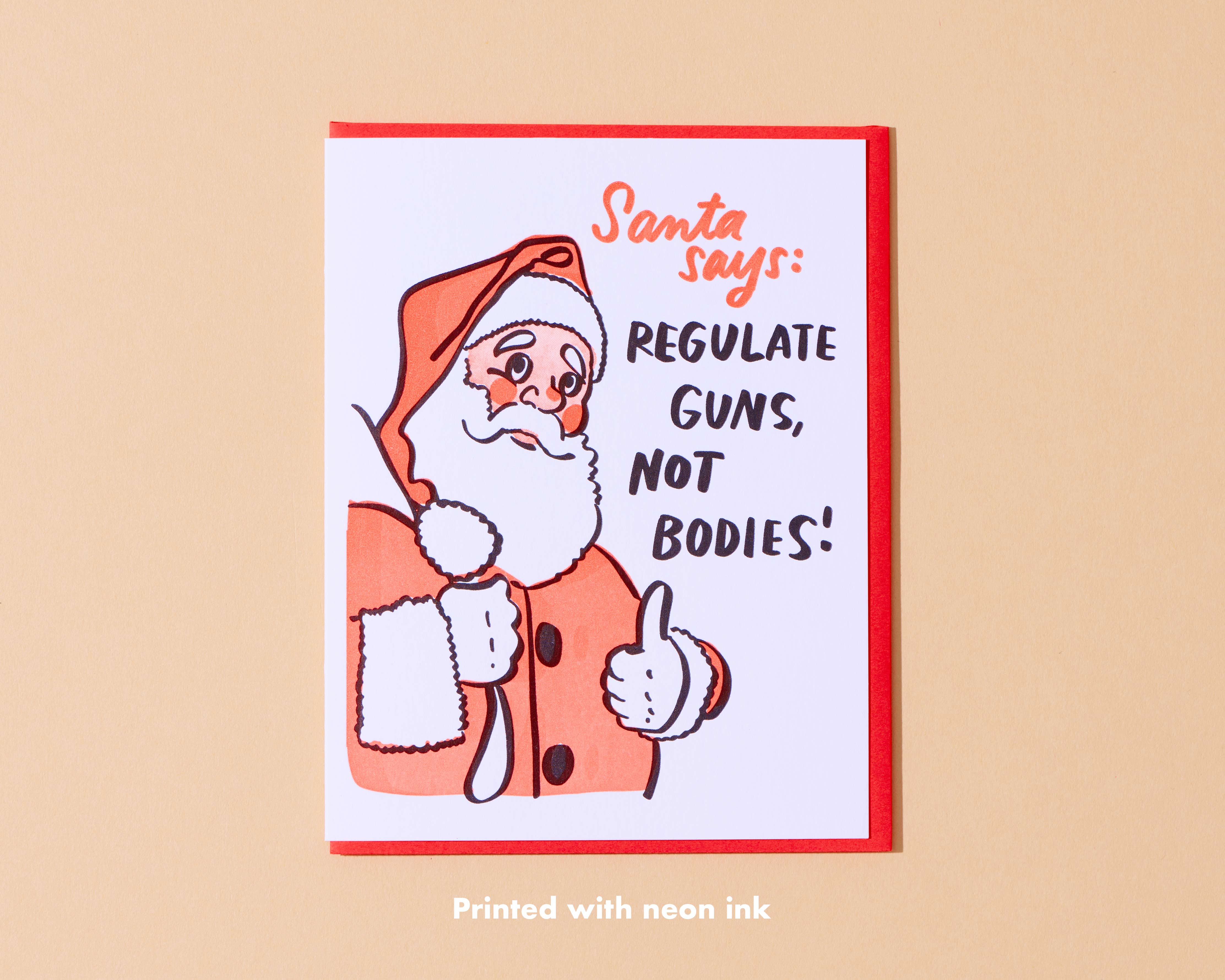 Liberal Card Santa Says Liberal Christmas Card – And Here We Are