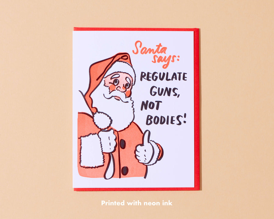 Santa Says Christmas Card-Greeting Cards-And Here We Are