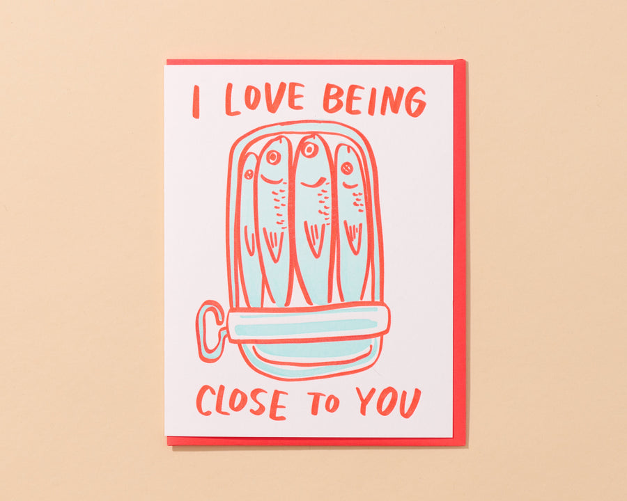 Sardine Love Card-Greeting Cards-And Here We Are