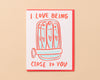 Letterpress Love Card—Sardines (Close to You, Trendy, Cute)-Greeting Cards-And Here We Are