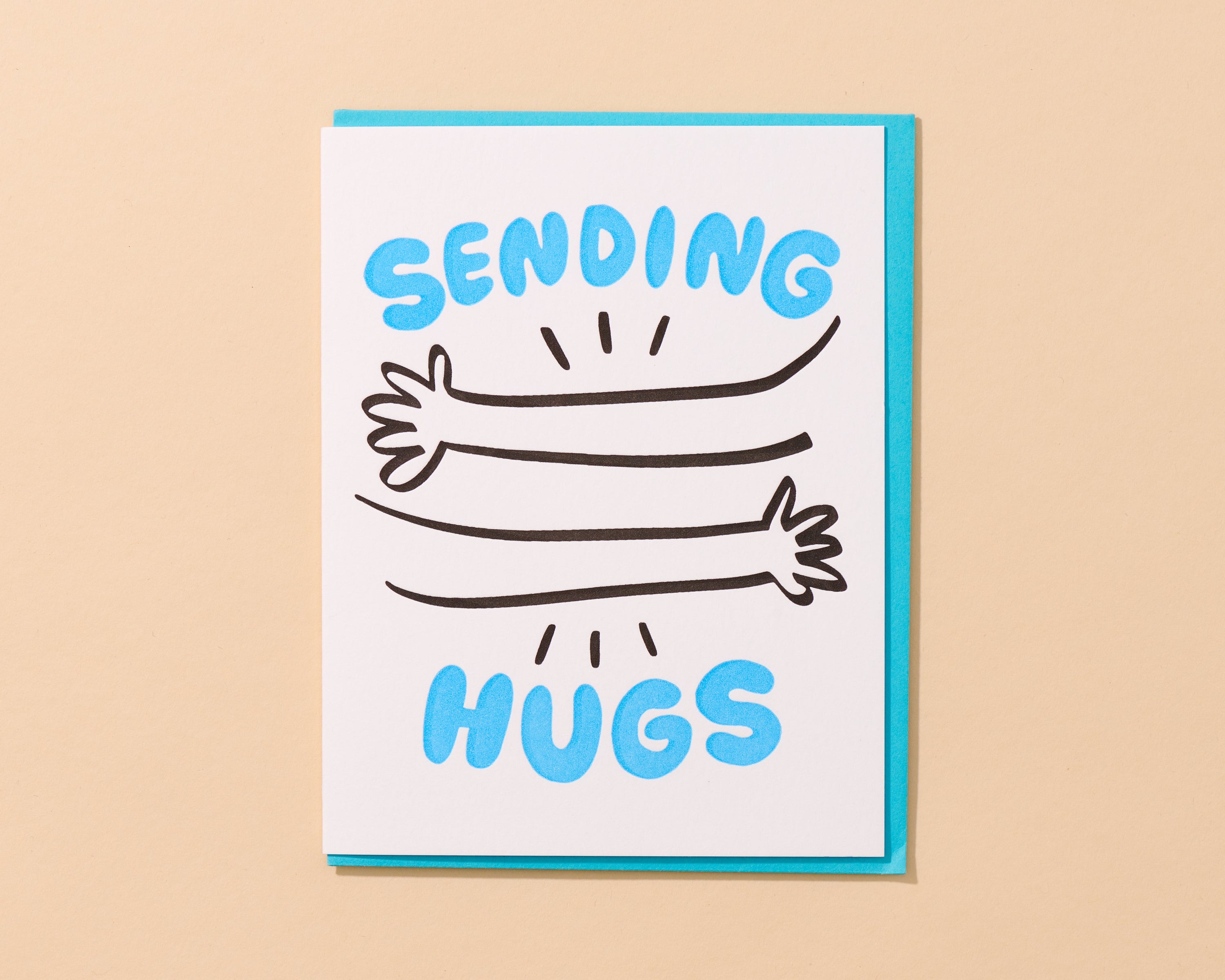 Hug Card Simple Letterpress Sympathy Card—Sending Hugs (Sweet, Simple, Nice) – And Here ...