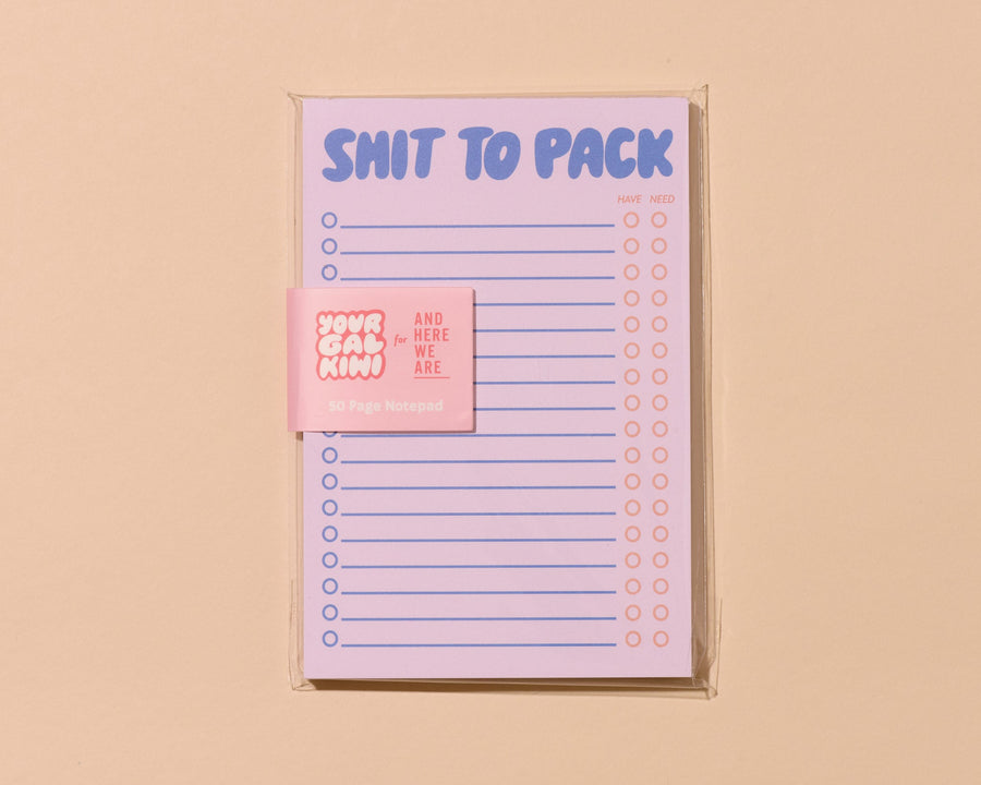 Shit To Pack Notepad-Notepads-And Here We Are