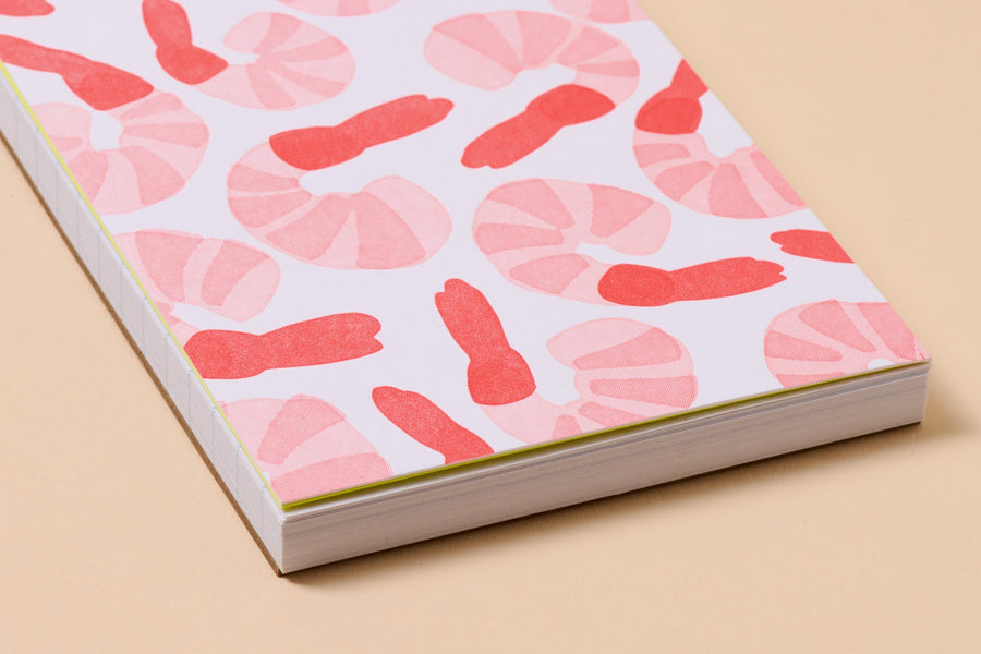 Shrimp Cocktail Pocket Notebook-Spiral Notebooks-And Here We Are