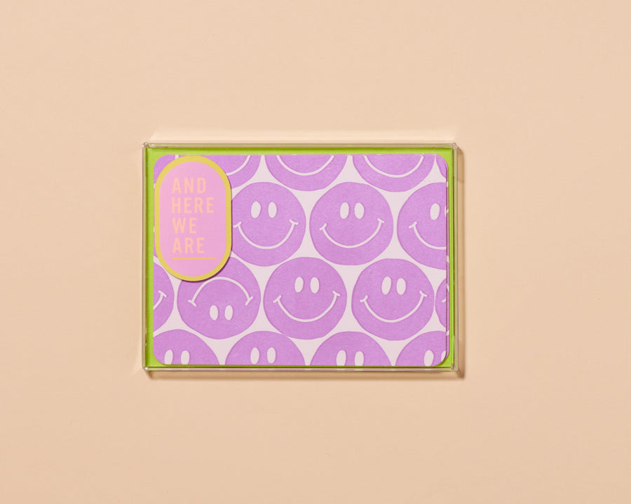 Smiley Faces Notecard Set-Notecard Set-And Here We Are