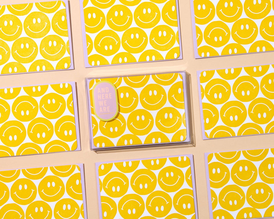 Smiley Faces Notecard Set-Notecard Set-And Here We Are