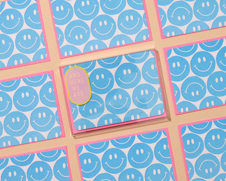 Smiley Faces Notecard Set-Notecard Set-And Here We Are