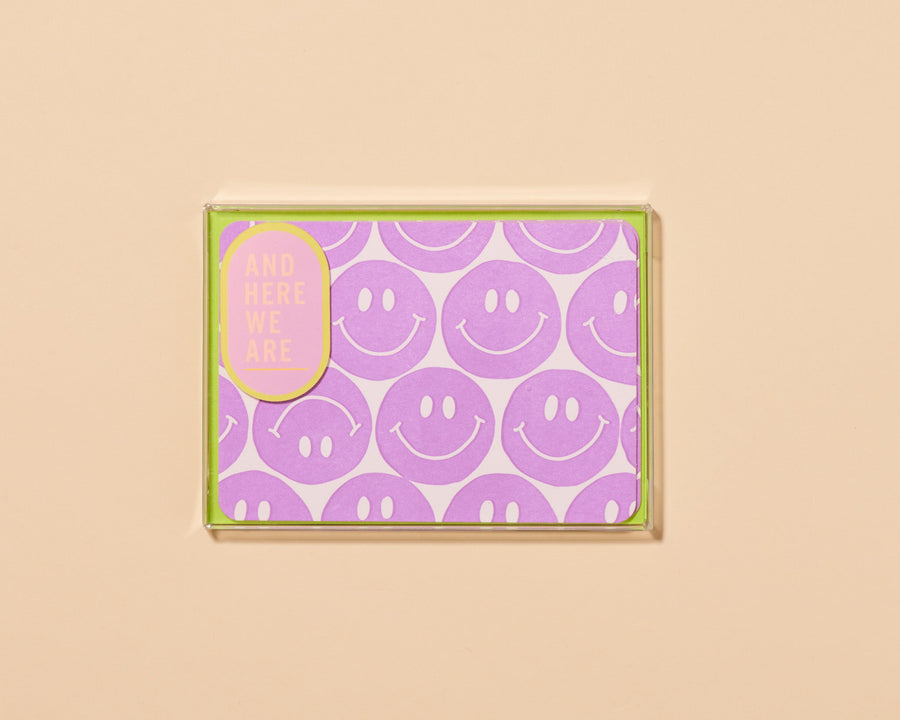 Smiley Faces Notecard Set-Notecard Set-And Here We Are