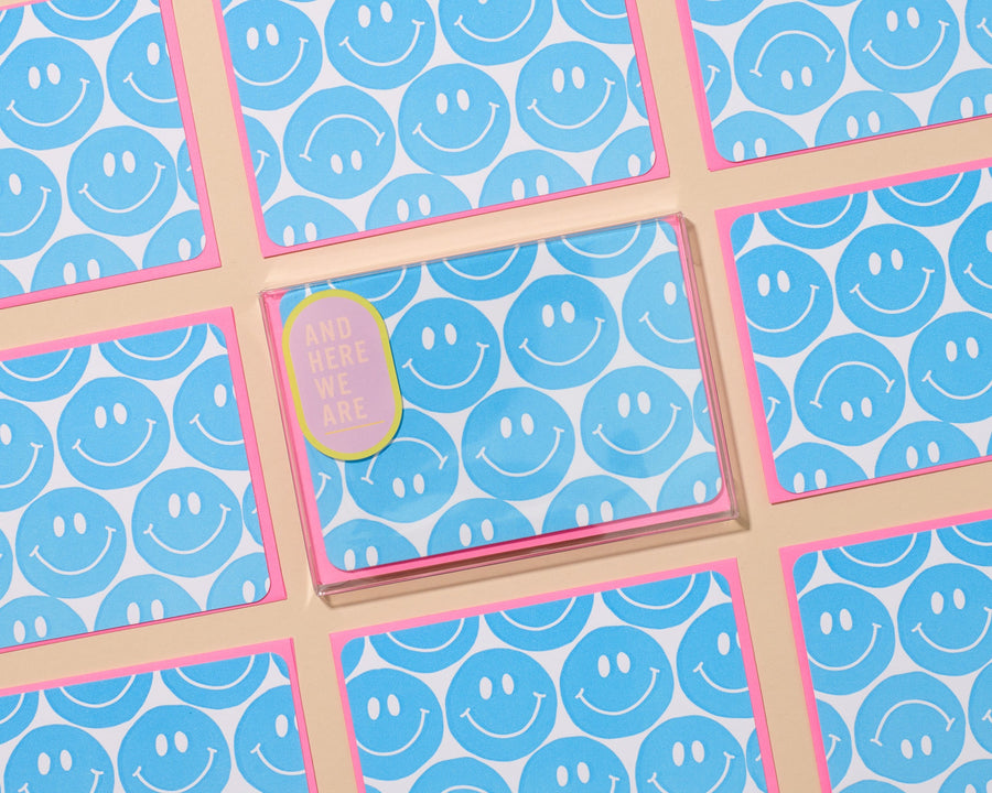 Smiley Faces Notecard Set-Notecard Set-And Here We Are
