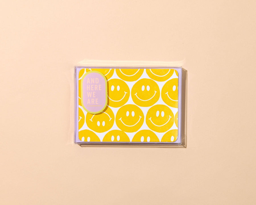 Smiley Faces Notecard Set-Notecard Set-And Here We Are