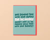 Holiday Card by Your Gal Kiwi—Spend Time with Family (Funny)-Greeting Cards-And Here We Are