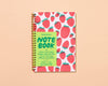 Letterpress A5 Spiral Notebook—Strawberry (Colorful Berries)-Spiral Notebooks-And Here We Are