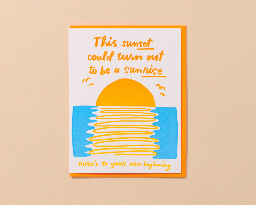 Sunset/Sunrise Card-Greeting Cards-And Here We Are