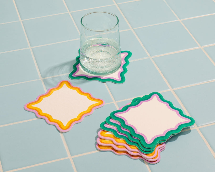 Teatime Coaster Set (8)-Coasters-And Here We Are