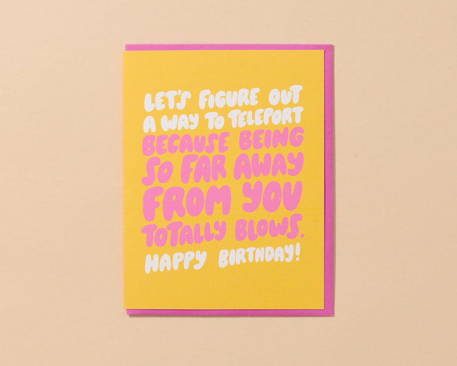 Teleport Birthday Card-Greeting Cards-And Here We Are